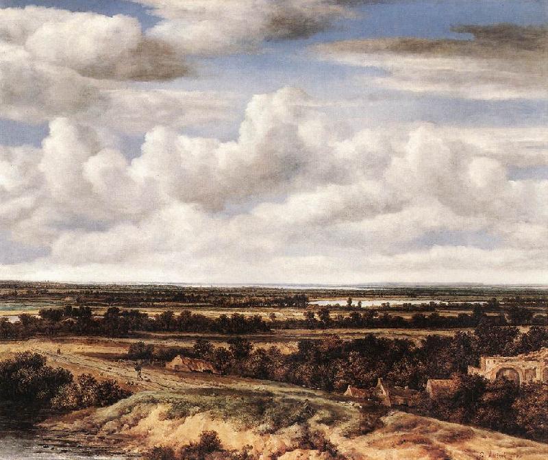KONINCK, Philips Panorama View of Dunes and a River g oil painting picture